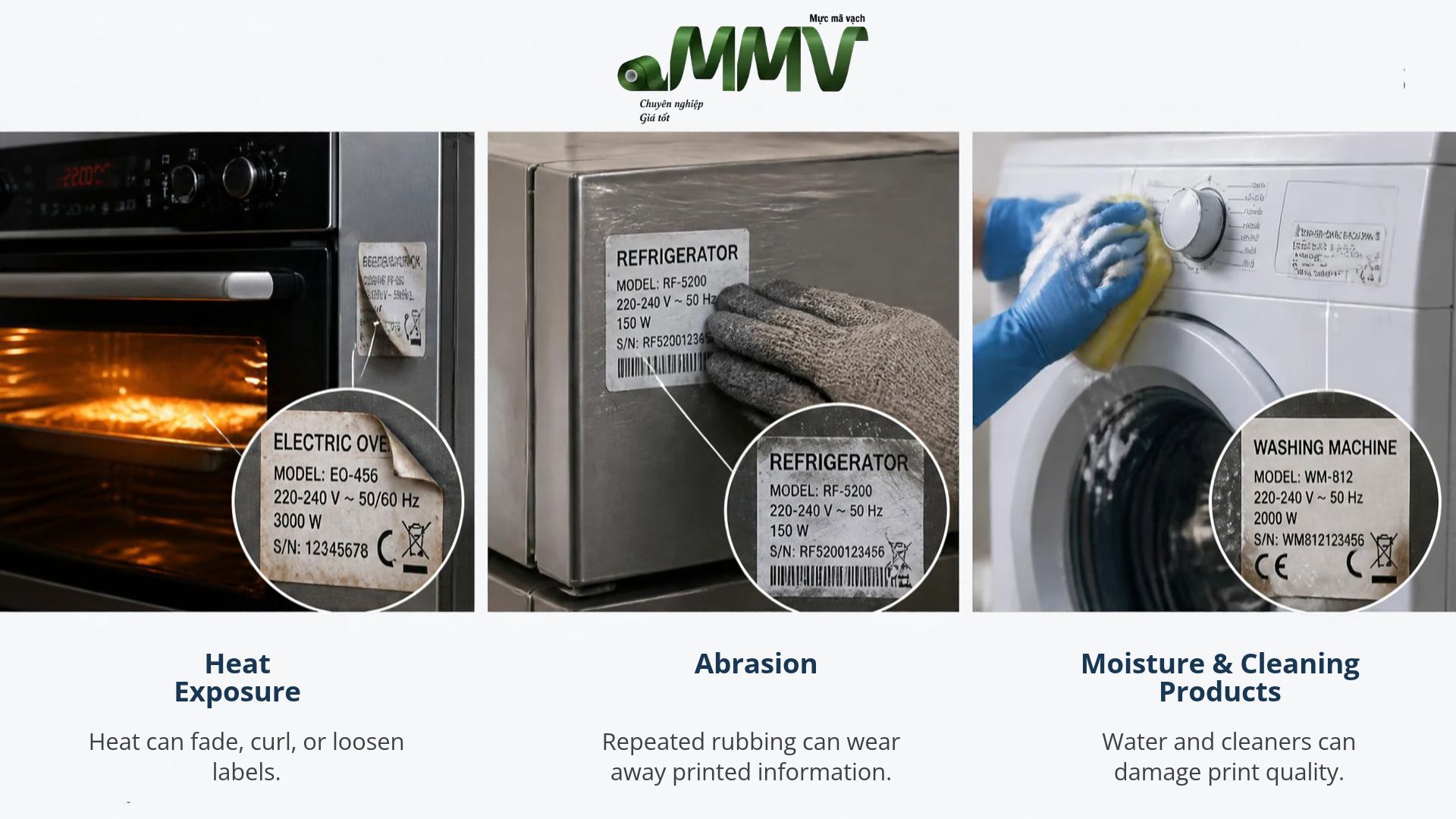 The Challenges Electrical Appliance Labels Must Withstand