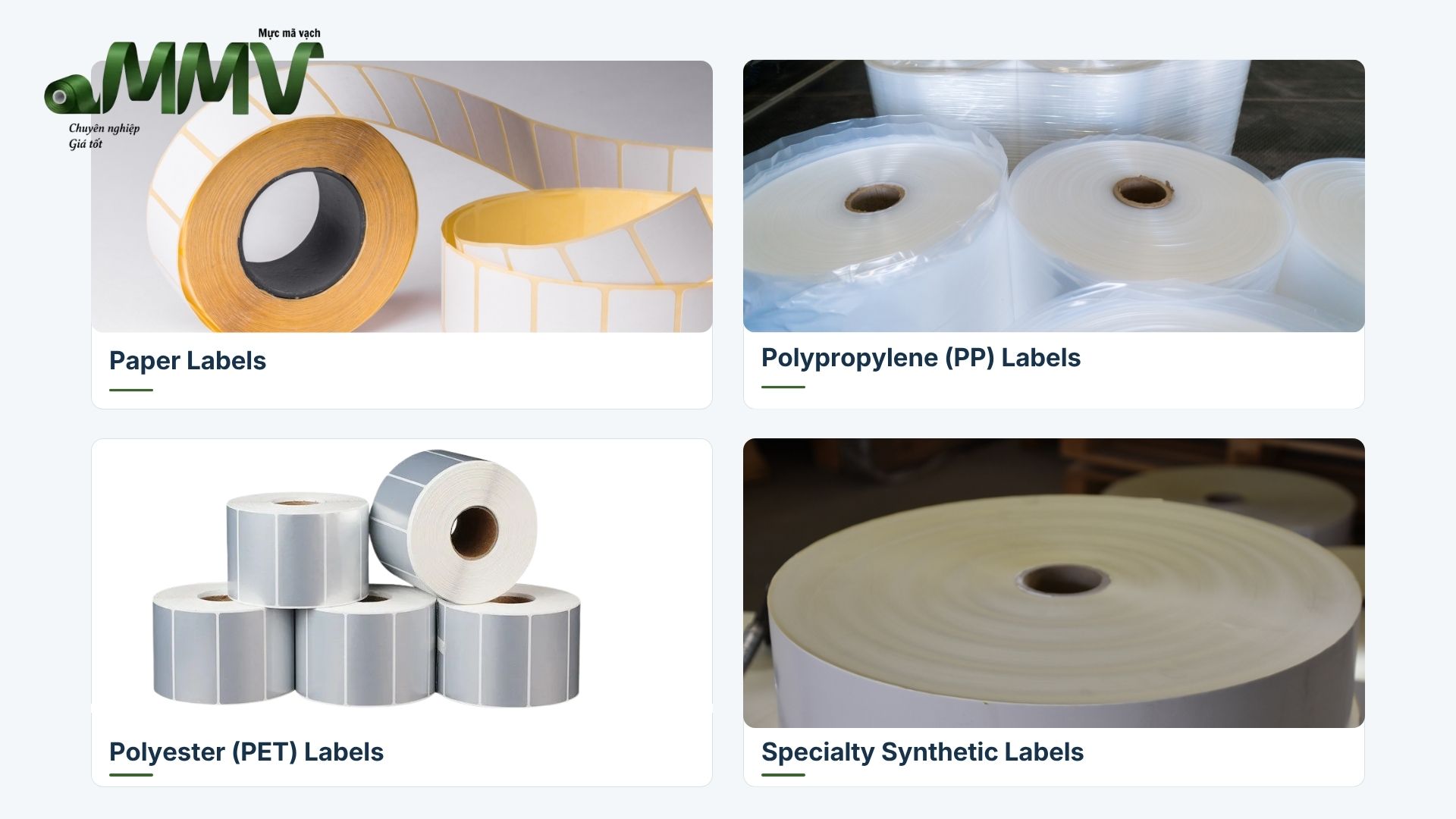 Types of Labels Used in Industrial Applications