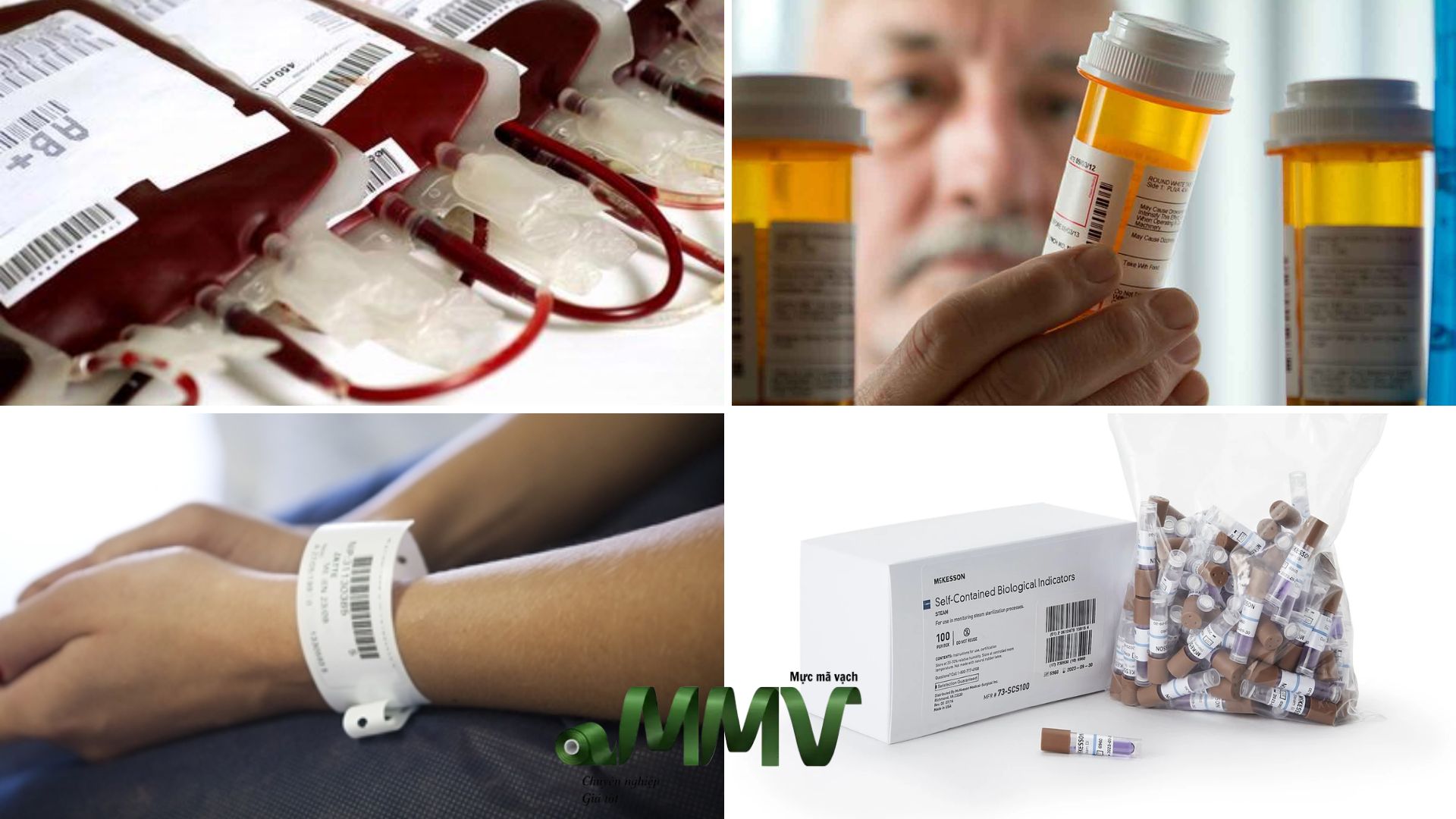 Types of barcode labels used in medical sector
